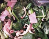 コク旨♪小松菜とベーコンのバター醤油スパ作り方11写真