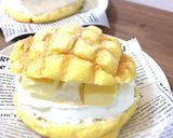 冷たく食べるアイスメロンパンカフェおやつ作り方10写真