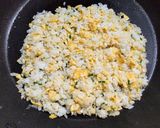 豚こま肉に小松菜とザーサイのあんかけ炒飯作り方2写真