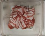 レンチン『豚肉のしょうが焼き風』作り方1写真
