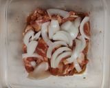 レンチン『豚肉のしょうが焼き風』作り方4写真
