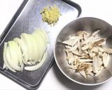 ごぼうと玉ねぎたっぷり牛丼作り方2写真