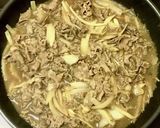 ごぼうと玉ねぎたっぷり牛丼作り方6写真