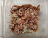 レンチン『豚肉のしょうが焼き風』作り方7写真