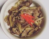 ごぼうと玉ねぎたっぷり牛丼作り方7写真