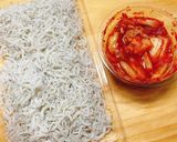 小松菜しらすキムチごま油炒め♡ふりかけに作り方2写真