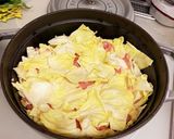 巻かないロールキャベツ ハンバーグの種作り方5写真
