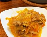 巻かないロールキャベツ ハンバーグの種作り方7写真