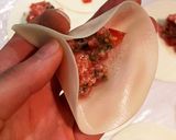 トマトと大葉の三角餃子作り方4写真