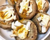 しいたけのカレー粉チーズ焼き作り方3写真