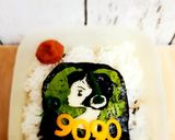 キャラ弁　9090ロゴ風作り方1写真