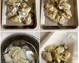 牡蠣の炊き込みご飯卵そぼろかけ作り方3写真
