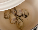 牡蠣の炊き込みご飯卵そぼろかけ作り方4写真