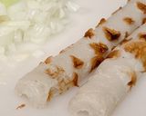 片手で玉ねぎとにんにくのお好み焼き彡作り方2写真