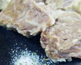 ステーキ職人の茹で牛肉のムゲンソルト添え作り方13写真