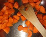 牛もつと小松菜の栄養たっぷりカレー作り方4写真