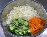 キャベツとお豆のコールスロー[塩麹＆酢]作り方1写真