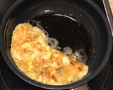 カリカリアーモンドのチーズinオムレツ♪作り方5写真