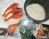 鮭ごぼう炊き込みご飯♪簡単和風作り方1写真