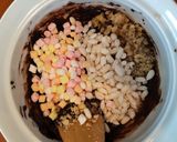 ポン菓子♥マシュマロ♥胡桃♥のチョコバー作り方4写真