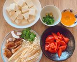 トマト豆腐スープ！低カロリー！作り方1写真