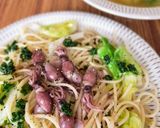 ホタルイカパスタと春キャベツのスープ作り方4写真