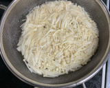 ファスティング②1日目昼ほうれん草和え物作り方1写真