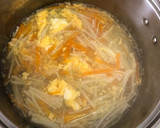 きのこと野菜の卵スープ【ここから栄養士】作り方2写真