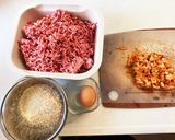 たったこれだけ！キムチハンバーグ作り方1写真