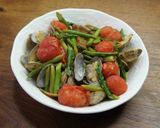 野菜とアサリの白ワイン蒸し作り方6写真