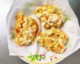 豆腐バーグ入ハッシュドポーク炒味ドーム蒸作り方6写真