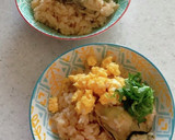 牡蠣の炊き込みご飯卵そぼろかけ作り方10写真