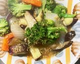 根菜ブロッコリー塩だれ炒め味温野菜サラダ作り方13写真