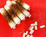 ちくわinお餅の磯辺揚げ　おかき付き作り方2写真
