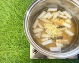 鰯と梅の味噌スープ作り方5写真
