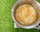 鰯と梅の味噌スープ作り方6写真