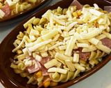 ハムとコーンのショートパスタグラタン作り方2写真