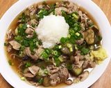 豚バラと茄子でミゾレぶっかけ素麺作り方6写真