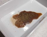 トマトとチーズのカレー醬油和え作り方1写真