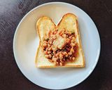 納豆キムチトースト作り方4写真