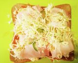 ふわふわオムレツのベーコンピザトースト作り方9写真