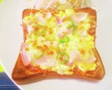 ふわふわオムレツのベーコンピザトースト作り方10写真