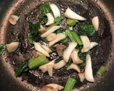 小松菜とエリンギのクリームパスタ作り方4写真