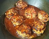 お弁当★卵☆パン粉なし豚ひき肉ハンバーグ作り方6写真