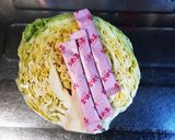 春キャベツの梅昆布茶合え作り方1写真