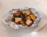かぼちゃとりんごのホイル焼き作り方8写真