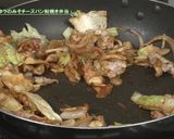 お弁当を作ろうキャベツのポークチャップ　作り方4写真