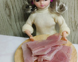 リカちゃん♡ふきのとうとハムの塩炒め*.作り方6写真