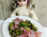 リカちゃん♡ふきのとうとハムの塩炒め*.作り方11写真