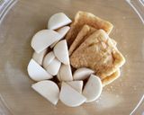 レンジで簡単！かぶと油揚げの塩もつ煮風作り方2写真